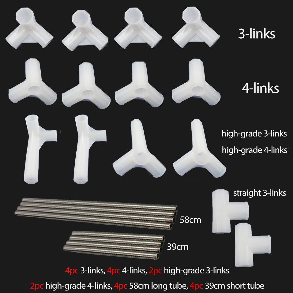 Portable Wardrobe Accessories Random Send PVC Pipe Fittings Joints Stainless Steel Pipe