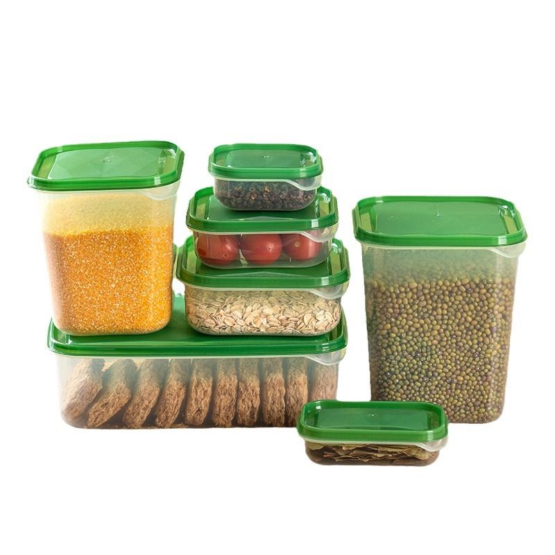 [New]Jaza Keja 17 Set of Food Container Boxes with Lid Clear Stackable Plastic Containers Microwave Freezer Dishwasher Safe