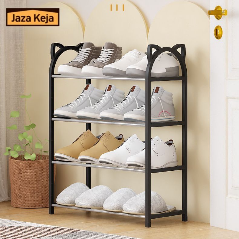 Jaza Keja 4 5 Layers Shoe Rack Economical Shoe Shelf Simple Small Shoe Cabinet Multi-layer Assembly Door Dormitory Organizer Shoe Storage Rack