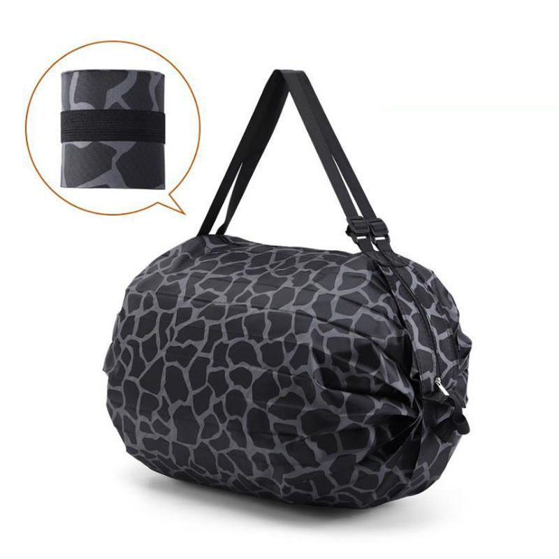 [New]Jaza Keja Reusable Foldable Shopping Bag Waterproof Oxford Cloth Travel Beach Bag Supermarket Grocery Portable Storage Bag