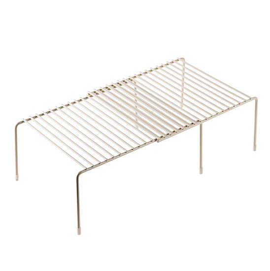 [New]Jaza Keja Expandable Shelf Organizer for Kitchen Countertop, Metal Cabinet Pantry Shelf, Spice Rack Organizer, Space Saving Non Slip Rustproof