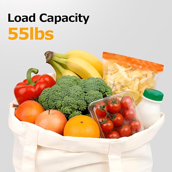 Jaza Keja Premium Canvas Reusable Tote Gift Bag Made of Natural Canvas with Handle,Work,DIY,Shopping