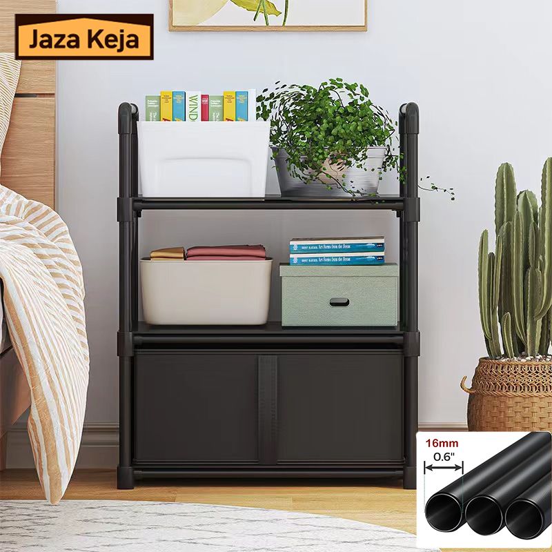 [New]Jaza Keja Nightstands Dresser with 1 Drawer Wide Chest of Drawers Fabric Storage Organizer Unit Fabric Bins Bedside Furniture for Closet, Living Room, Hallway, Nursery, College Dorm