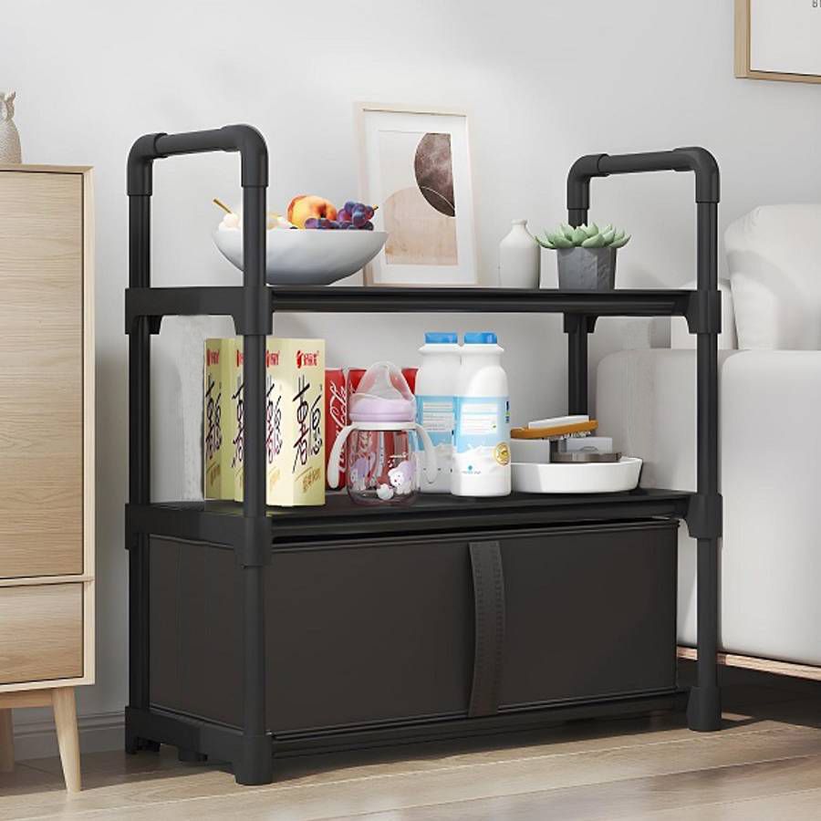 [New]Jaza Keja Nightstands Dresser with 1 Drawer Wide Chest of Drawers Fabric Storage Organizer Unit Fabric Bins Bedside Furniture for Closet, Living Room, Hallway, Nursery, College Dorm
