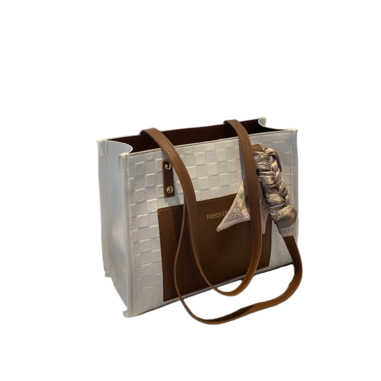 New Arrivals PU Leather Shoulder Bag with Zipper Closure, Stylish and Spacious Tote Bag for Women, No Washing Required