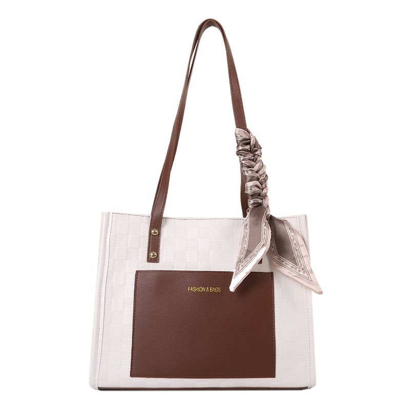 New Arrivals PU Leather Shoulder Bag with Zipper Closure, Stylish and Spacious Tote Bag for Women, No Washing Required