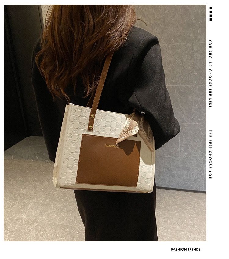 New Arrivals PU Leather Shoulder Bag with Zipper Closure, Stylish and Spacious Tote Bag for Women, No Washing Required