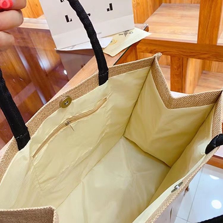New Arrivals Women Large Capacity Shoulder Tote Bag Women Fashion Students Tote Bag Class Lady Tote Bags  Linen Single