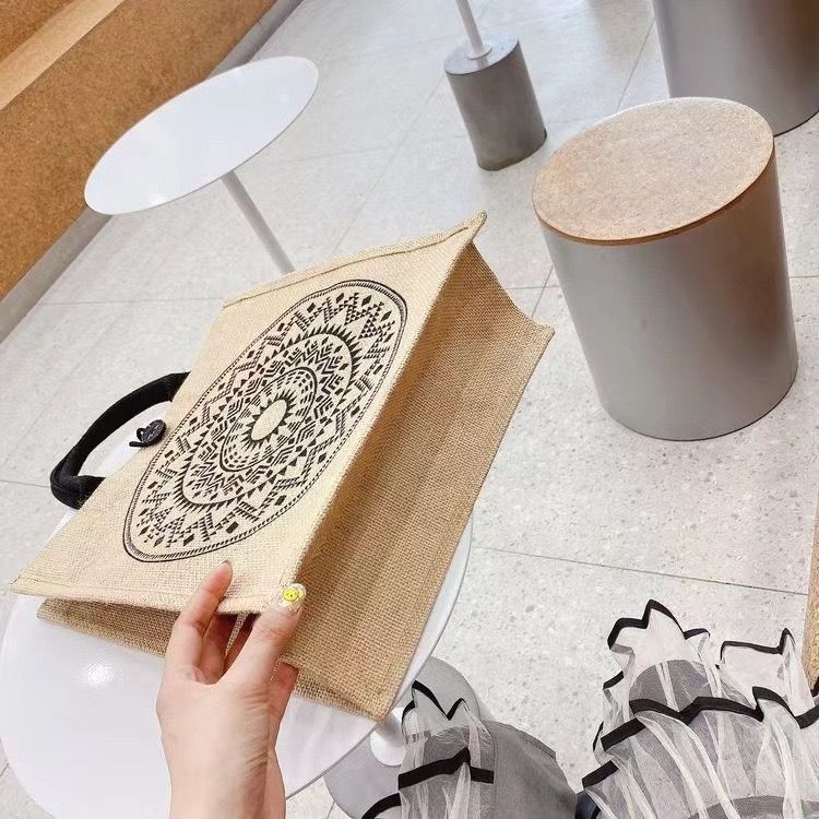 New Arrivals Women Large Capacity Shoulder Tote Bag Women Fashion Students Tote Bag Class Lady Tote Bags  Linen Single