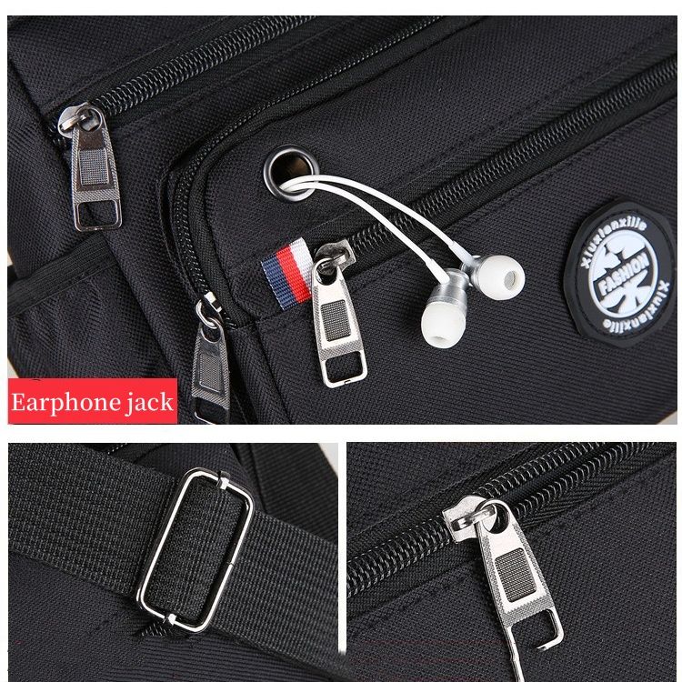 New Large Capacity Men's Shoulder Bag Men's Crossbody Bag Cross-Body Sling Bags