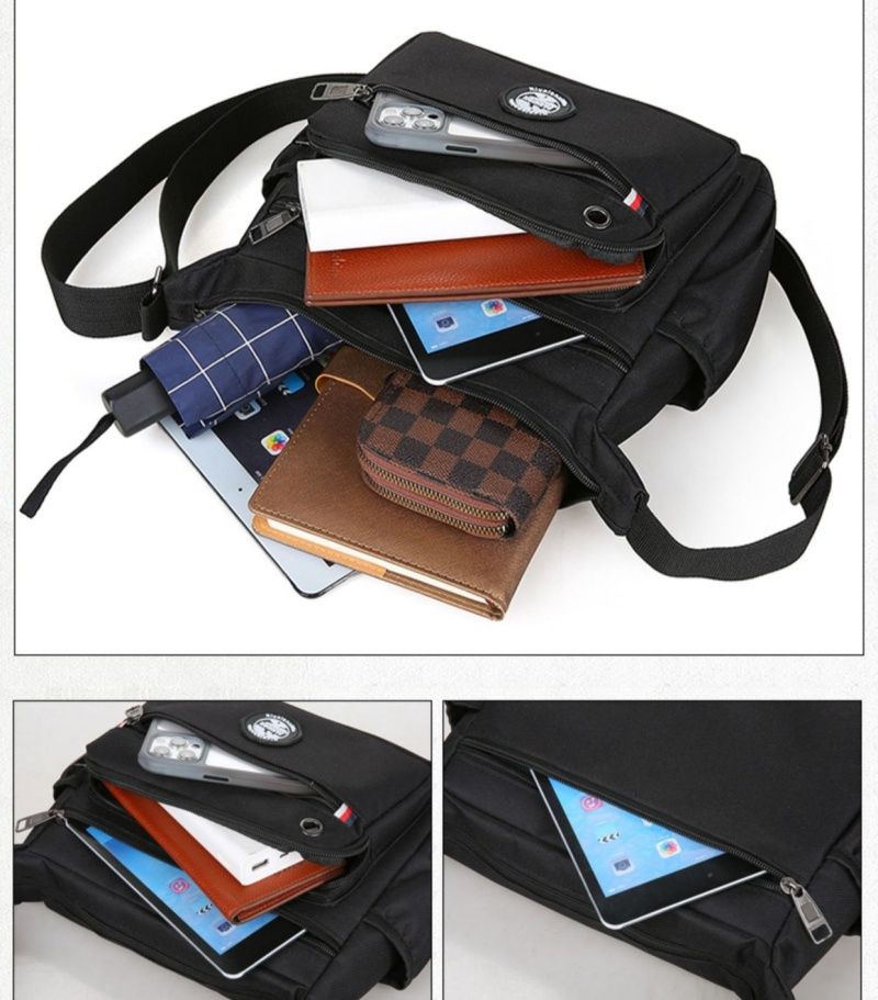 New Large Capacity Men's Shoulder Bag Men's Crossbody Bag Cross-Body Sling Bags