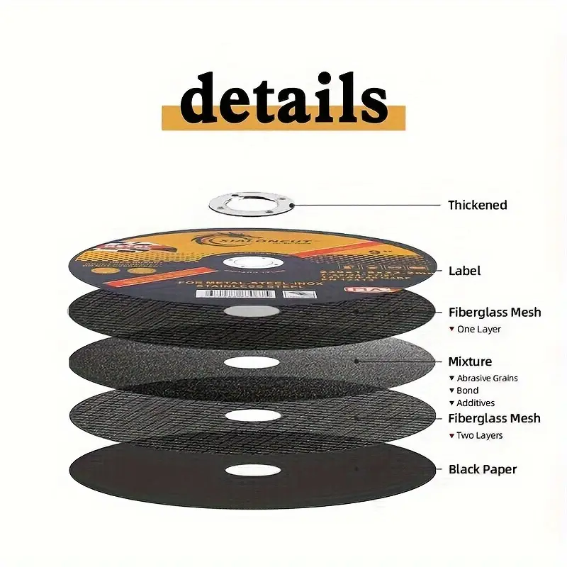 10pcs 4"/5" Multi-Function Metal Cutting Wheels High-Quality Circular Saw Blades Stainless Steel Cutting Blades
