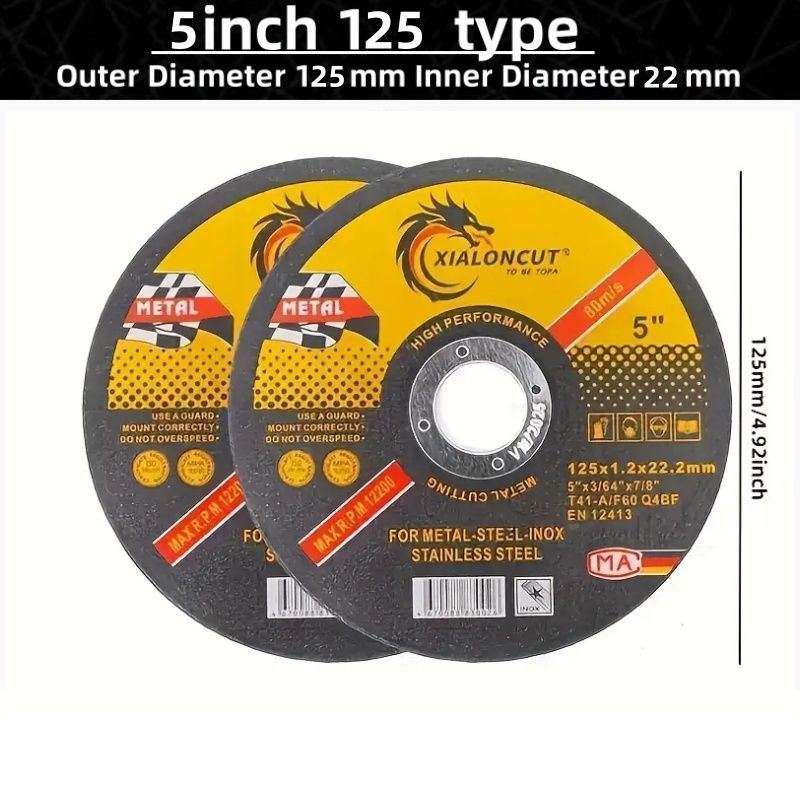 10pcs 4"/5" Multi-Function Metal Cutting Wheels High-Quality Circular Saw Blades Stainless Steel Cutting Blades