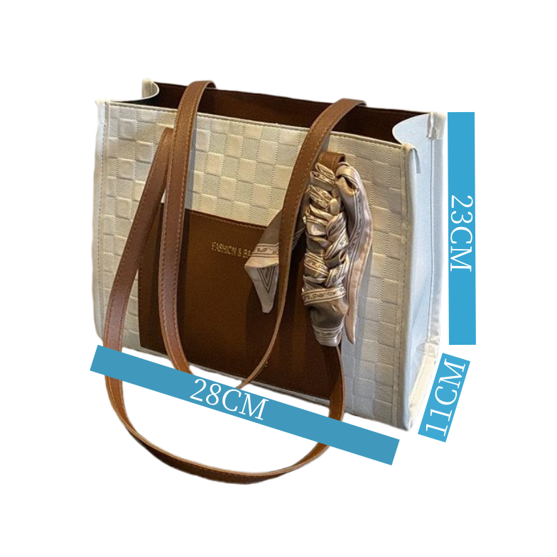 New Arrivals PU Leather Shoulder Bag with Zipper Closure, Stylish and Spacious Tote Bag for Women, No Washing Required