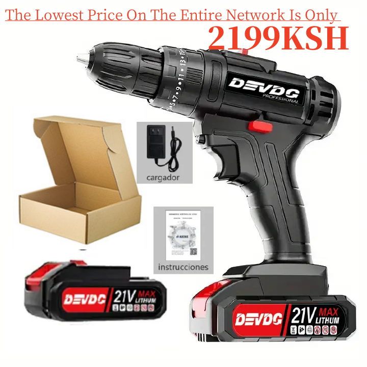 New Arrived 21V Household Electric Drill 28 Piece Set Lmited Time Promotion Can Drill Wood, Metal, Ceramic, Plastic EU Plug Accessories
