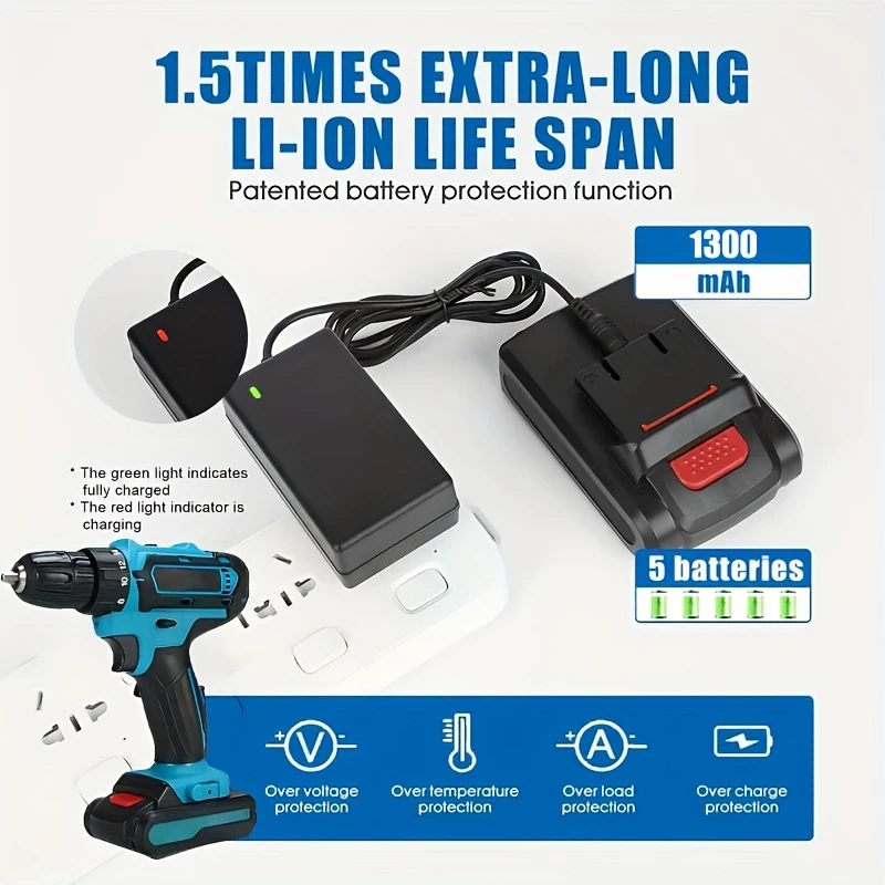 New Arrived 21V Household Electric Drill 38 Piece Set Three Functions Drillable Walls Electric Cordless Drill,charging electric screwdriver, drilling machine,drilling machine set ,drillling tool drill