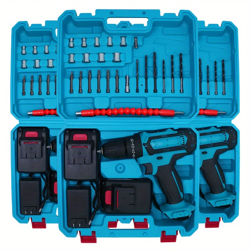 New Arrived 21V Household Electric Drill 38 Piece Set Three Functions Drillable Walls Electric Cordless Drill,charging electric screwdriver, drilling machine,drilling machine set ,drillling tool drill