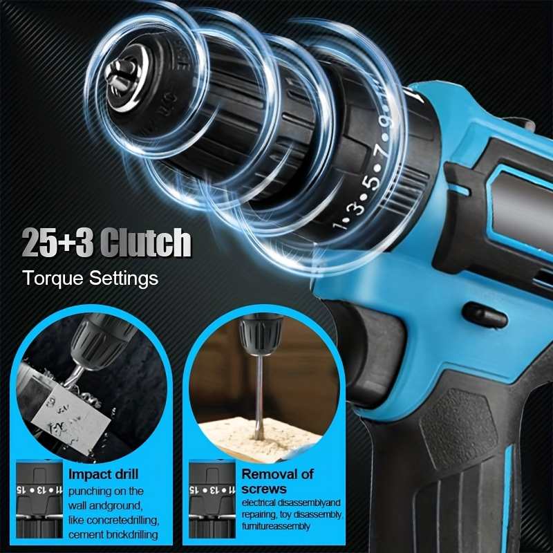 New Arrived 21V Household Electric Drill 38 Piece Set Three Functions Drillable Walls Electric Cordless Drill,charging electric screwdriver, drilling machine,drilling machine set ,drillling tool drill