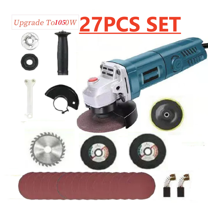 New Arrivals ​1050W 100 model 4-inch Household 4 Piece Set Angle Grinder Cutting Machine Engraving Machine Polishing Machine Sanding Machine