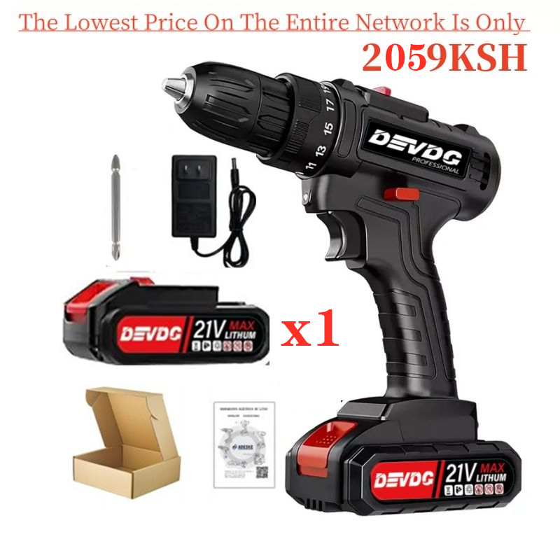 New Arrived 21V Household Electric Drill 28 Piece Set Lmited Time Promotion Can Drill Wood, Metal, Ceramic, Plastic EU Plug Accessories