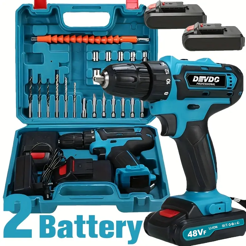 New Arrived 21V Household Electric Drill 38 Piece Set Three Functions Drillable Walls Electric Cordless Drill,charging electric screwdriver, drilling machine,drilling machine set ,drillling tool drill