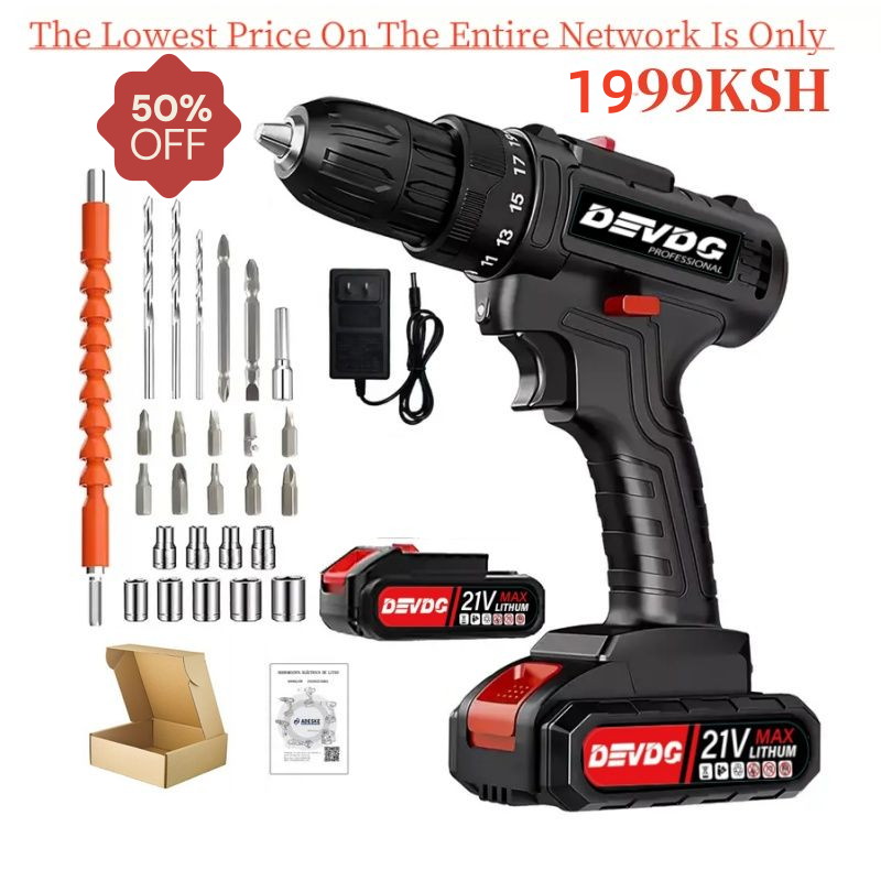 New Arrived 21V Household Electric Drill 28 Piece Set Lmited Time Promotion Can Drill Wood, Metal, Ceramic, Plastic EU Plug Accessories