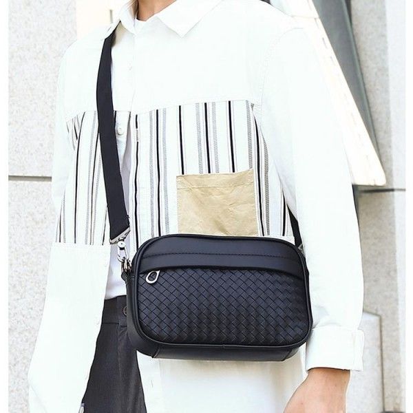 Men's Casual Plaid Personality Fashion Print Sports Crossbody Bag  Shoulder Bags