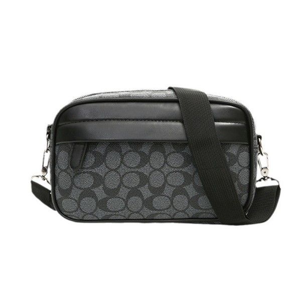 Men's Casual Plaid Personality Fashion Print Sports Crossbody Bag  Shoulder Bags