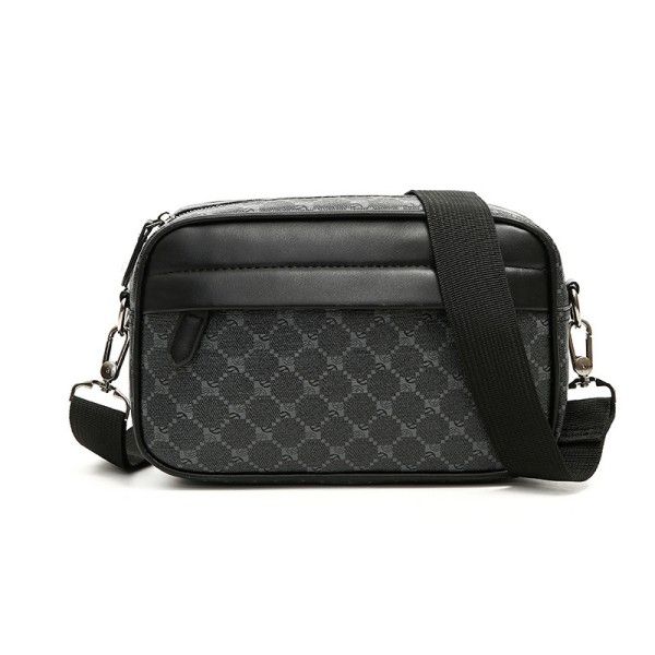Men's Casual Plaid Personality Fashion Print Sports Crossbody Bag  Shoulder Bags