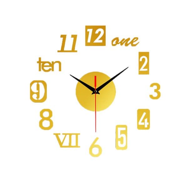 No Punch Creative Wall Clock Diy Living Room Fashion Home Art Modern Simple Clock Wall Clocks