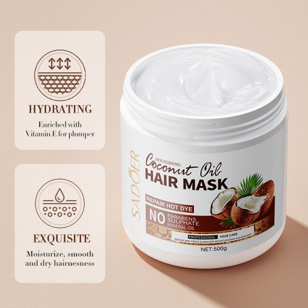 Coconut Hair Mask SADOER Improves Frizzy and Soft Large Volume Conditioner