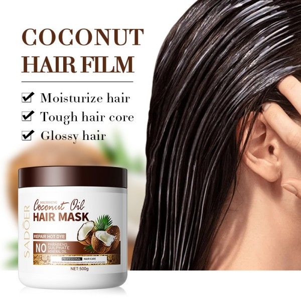 Coconut Hair Mask SADOER Improves Frizzy and Soft Large Volume Conditioner