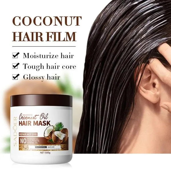 Coconut Hair Mask SADOER Improves Frizzy and Soft Large Volume Conditioner