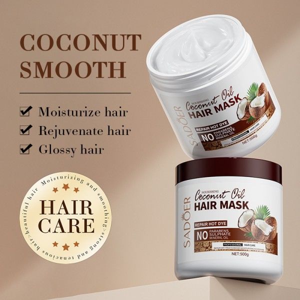Coconut Hair Mask SADOER Improves Frizzy and Soft Large Volume Conditioner