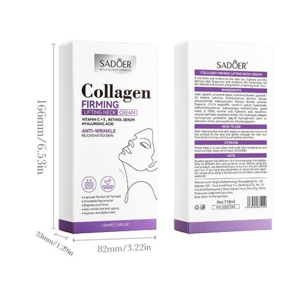 Collagen Firming And Lifting Neck Cream Neck Roller Cream