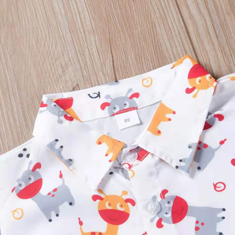 D-baby Casual Set Toddler Kids Boys Cartoon Shirt Tops+Shorts Set Outfits Clothes 2PCS