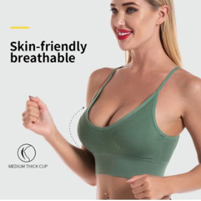 D-baby Comfortable Women Lingerie Elastic Gathering Bralette Push Up Bra Ladies Underwear Sexy Sports Bra Coffee Free size