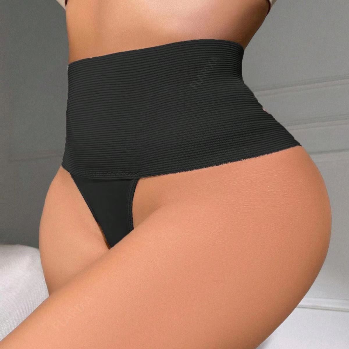 2 PCS Plus Size Panties Shapewear High Waist Tummy Control Panties Women Thong Panty Shaper Slimming Underwear Body Shaper