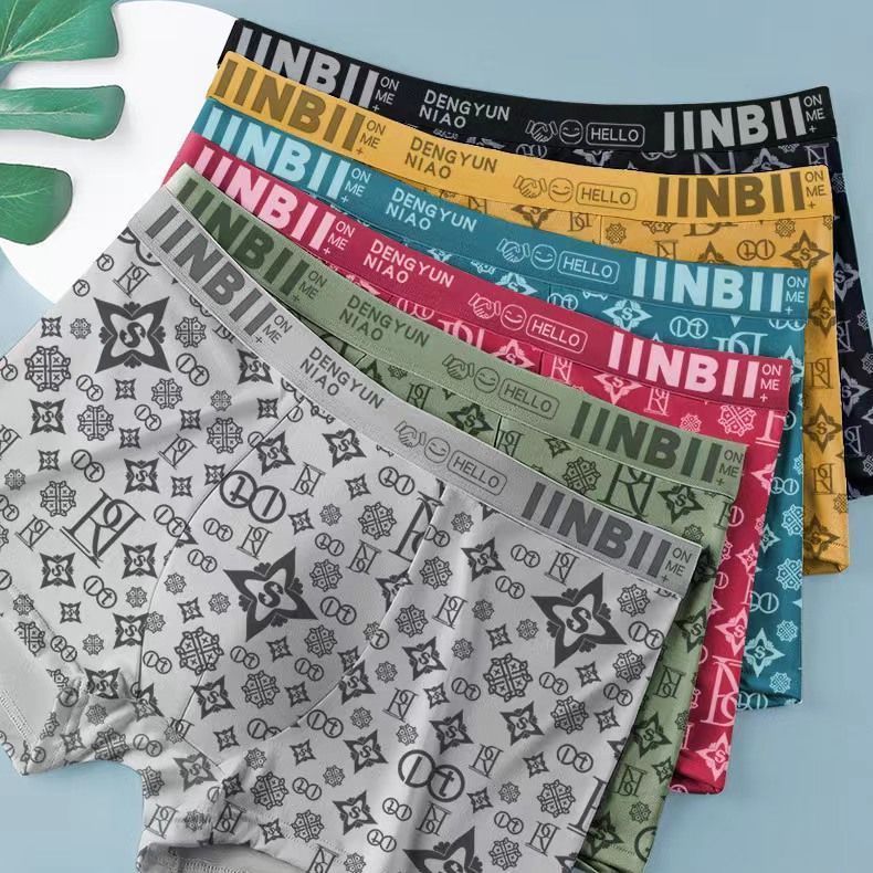4-Piece Underwear Men Cotton Homme Brand Underpants Male boy Panties Breathbale Shorts Men clothes