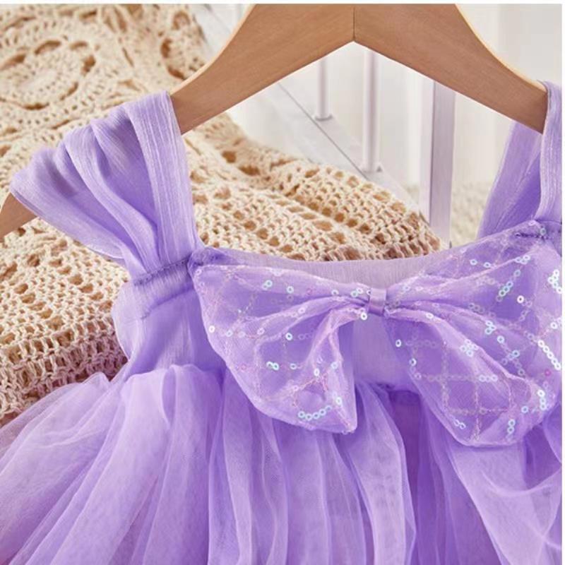D-baby 2.5-3.5 y Baby girl dress skirt kids multilayer lace skirt girl princess dress party dress