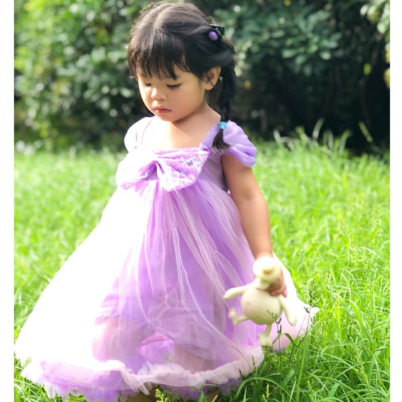 D-baby 2.5-3.5 y Baby girl dress skirt kids multilayer lace skirt girl princess dress party dress