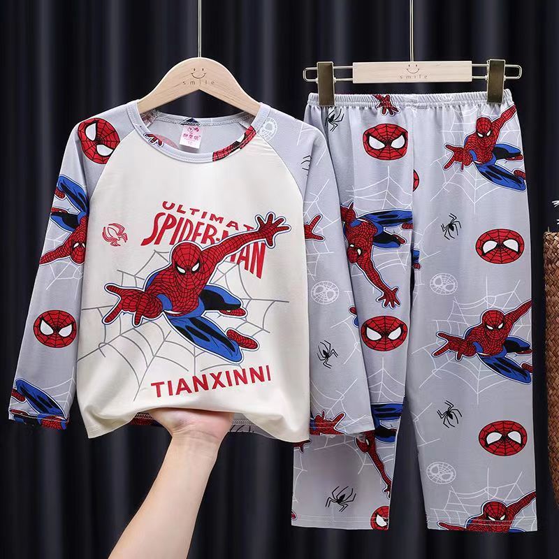 D-baby Girls or Boys,Pajamas,Home clothes,Spider-man/Superman/Minnie/Princess Print Top + Pants suit