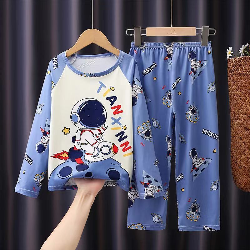 D-baby Girls or Boys,Pajamas,Home clothes,Spider-man/Superman/Minnie/Princess Print Top + Pants suit