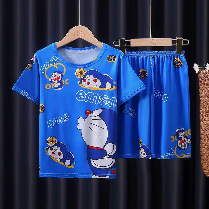 D-baby kids，girls or boys, pajamas, home clothes, lovely comfortable top + shorts suit