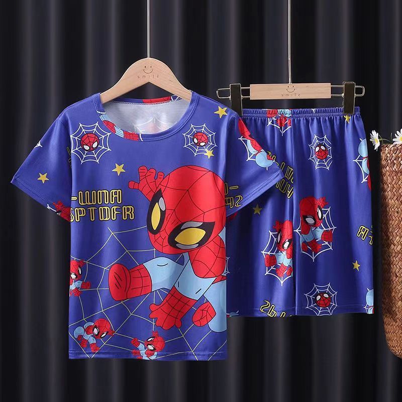 D-baby kids，girls or boys, pajamas, home clothes, lovely comfortable top + shorts suit