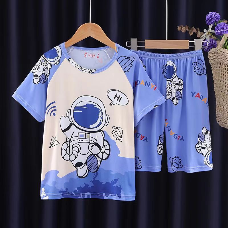 D-baby kids，girls or boys, pajamas, home clothes, lovely comfortable top + shorts suit