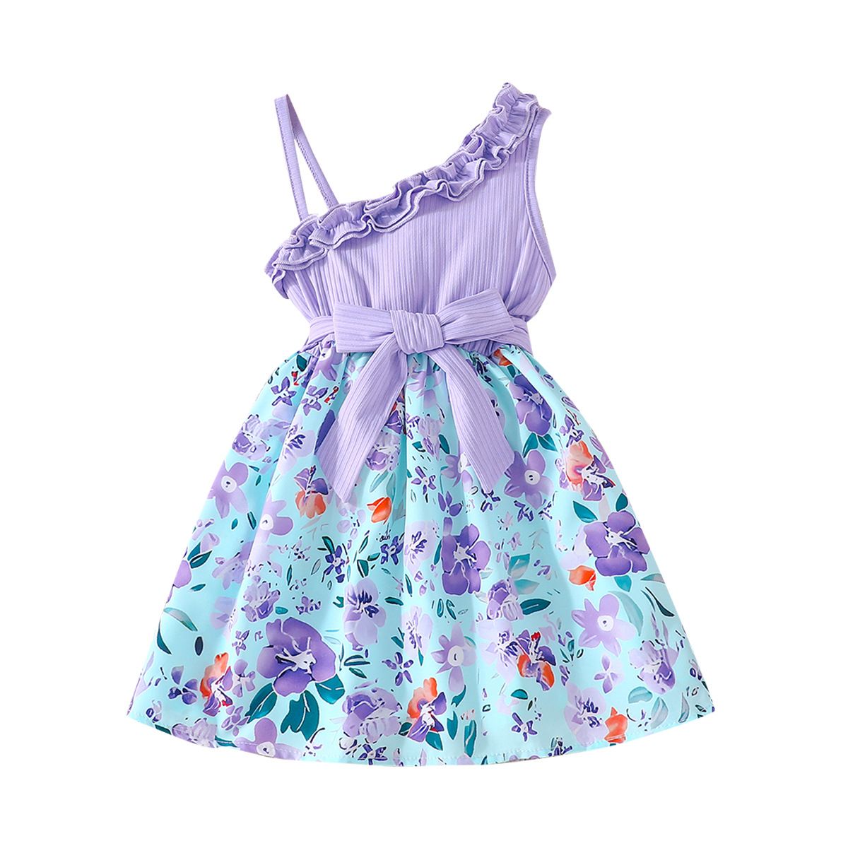 D-baby 1-10y Girl elegant flower princess dress kids wedding dress party dress performance clothes