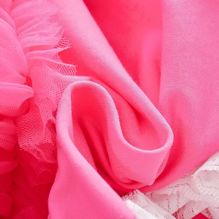 D-baby Christmas dress Children's clothing baby princess dress Girls bow lace kids birthday Party dress