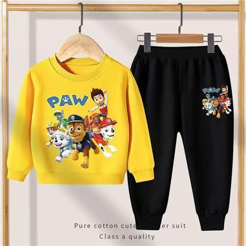 D-baby Hot Kids Boys Girls Clothing Set Baby Outfit Top+Pants Sport Toddler Tracksuit