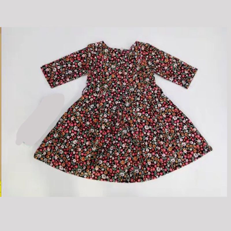 D-Baby 0-5.5Y Flower Girls Dresses  Princess Dress For Birthday Party Girl Summer Dress